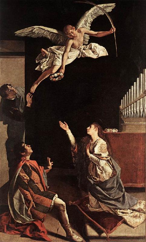 GENTILESCHI, Orazio Sts Cecilia, Valerianus and Tiburtius dfgj